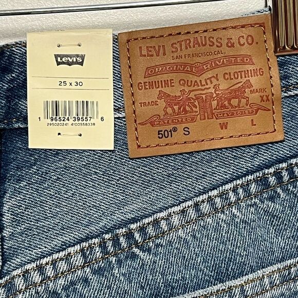 NWT Levi’s 501 Skinny High Rise Jeans Womens Sz 25/30 - Picture 5 of 7